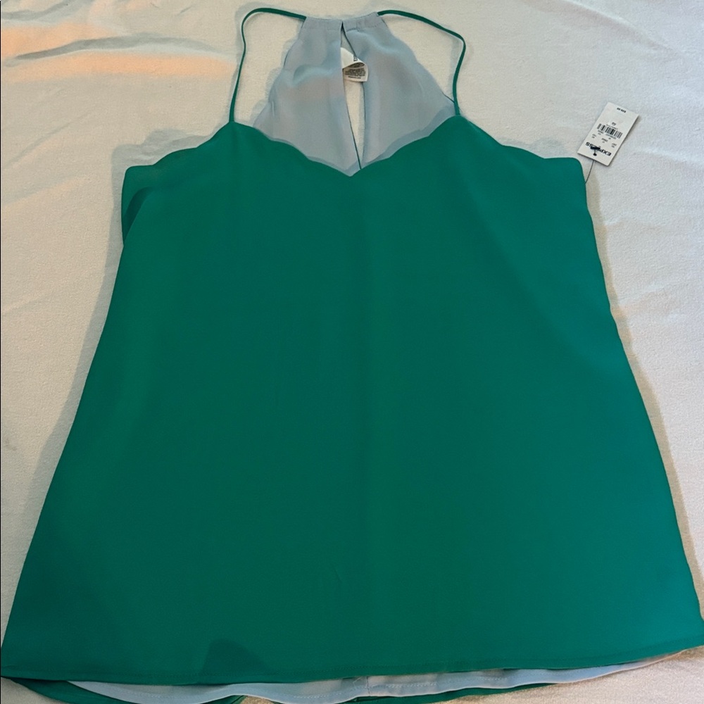 Teal Sleeveless Top